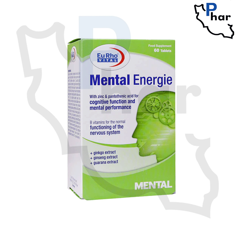 قرص منتال انرژی یوروویتال بسته 60 عددی