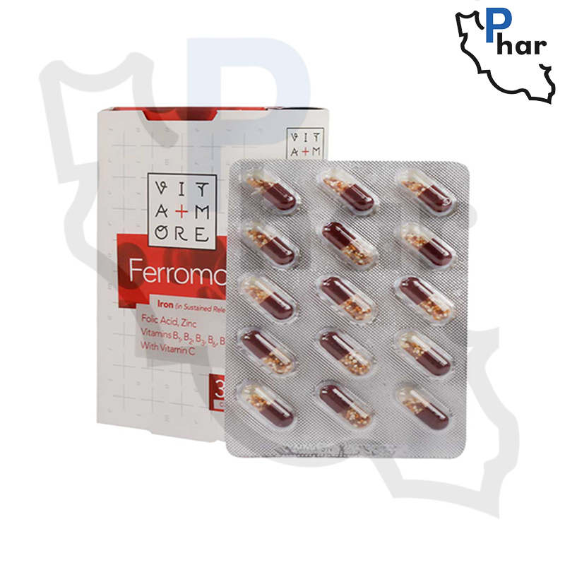 کپسول فرومور ویتامور بسته 30 عددی