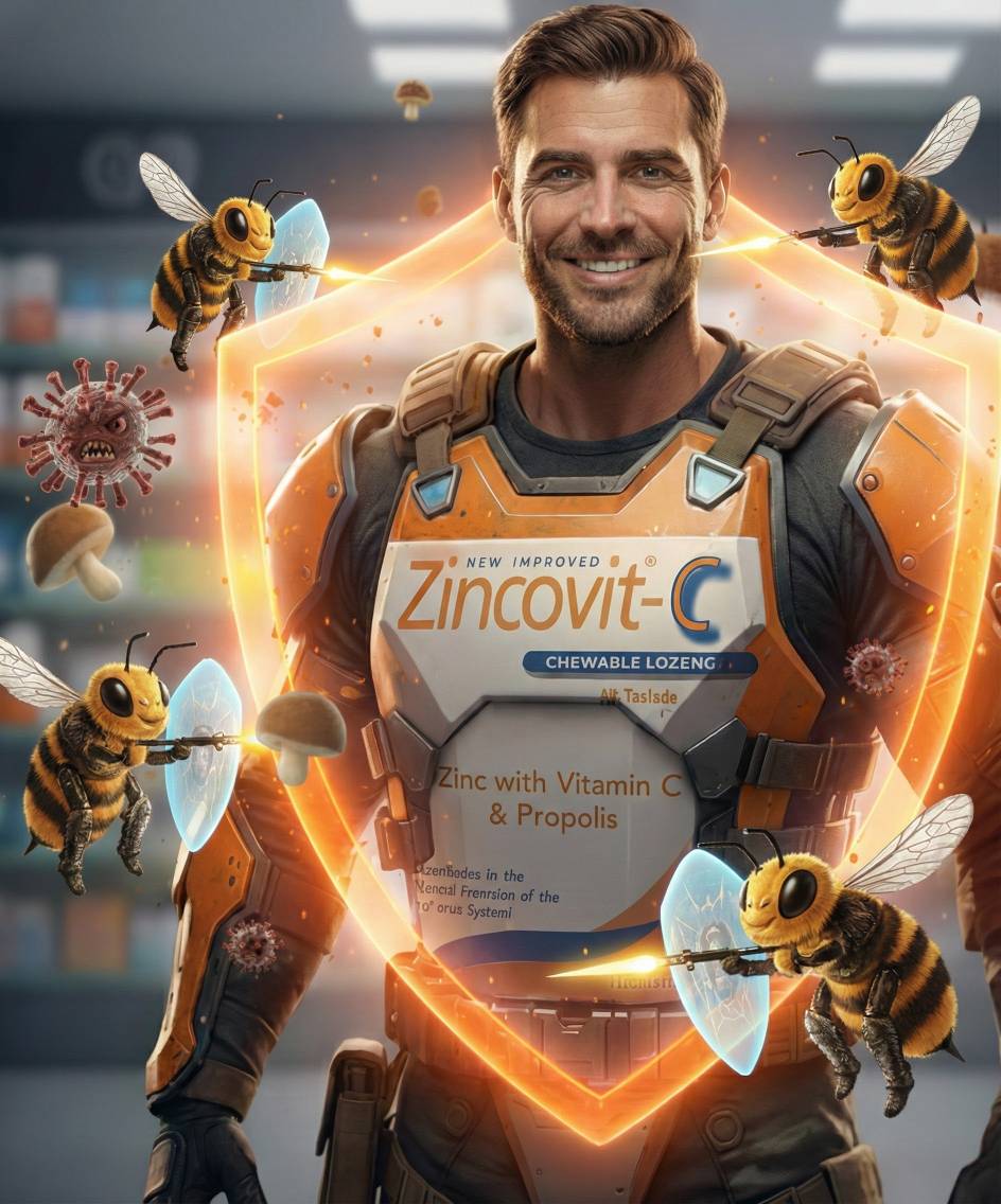 قرص جویدنی زینکوویت ث هلث اید بسته 60 عددی