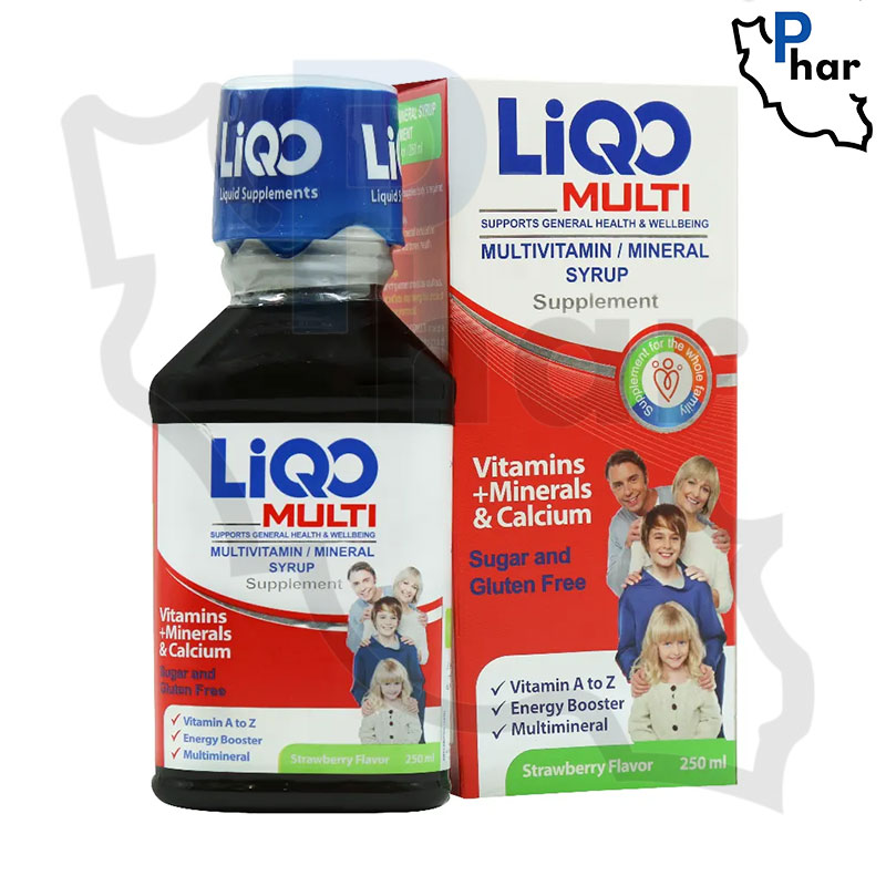 شربت لیکو مولتی ابیان فارمد حجم 250 میلی لیتری
