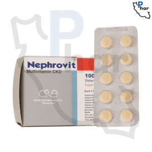 قرص مولتی ویتامین CKD نفروویت اسوه بسته ۱۰۰ عددی