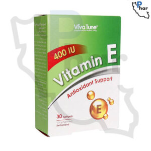کپسول نرم ژلاتینی ویتامین E 400 واحد ویواتیون بسته 30 عددی